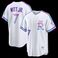 Kansas City Royals #7 Bobby Witt Jr. White JEROMEN 2026 City Connect Stadium Jersey