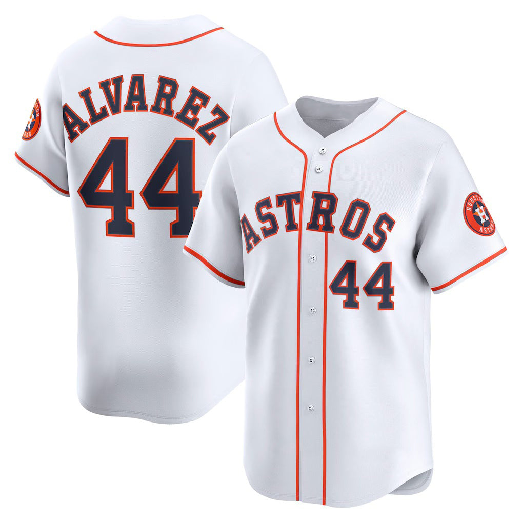 Houston Astros #44 Yordan Alvarez White JEROMEN Home Limited Player Jersey