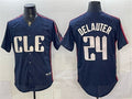 Cleveland Guardians #24 Chase DeLauter Navy JEROMEN 2024 City Connect Limited Stitched Jersey