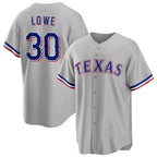 Texas Rangers #30 Nathaniel Lowe Gray JEROMEN Cool Base Stitched Jersey