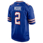 B.Bills #2 D.J. Moore Royal JEROMEN Game Jersey