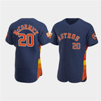 Houston Astros #20 Chas McCormick Navy JEROMEN 60th Anniversary Flex Base Stitched Jersey