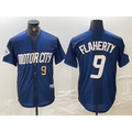 Detroit Tigers #9 Jack Flaherty Number 2024 Navy JEROMEN City Connect Cool Base Limited Stitched Jersey 2
