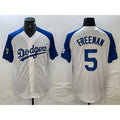Los Angeles Dodgers #5 Freddie Freeman White Blue JEROMEN Fashion Stitched Cool Base Limited Jerseys