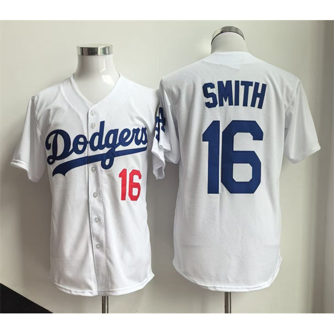 Los Angeles Dodgers #16 Will Smith White JEROMEN Home Limited Stitched Jersey