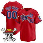 Custom Kansas City Royals x One Piece Red JEROMEN Vapor Premier Limited Jersey - Stitched