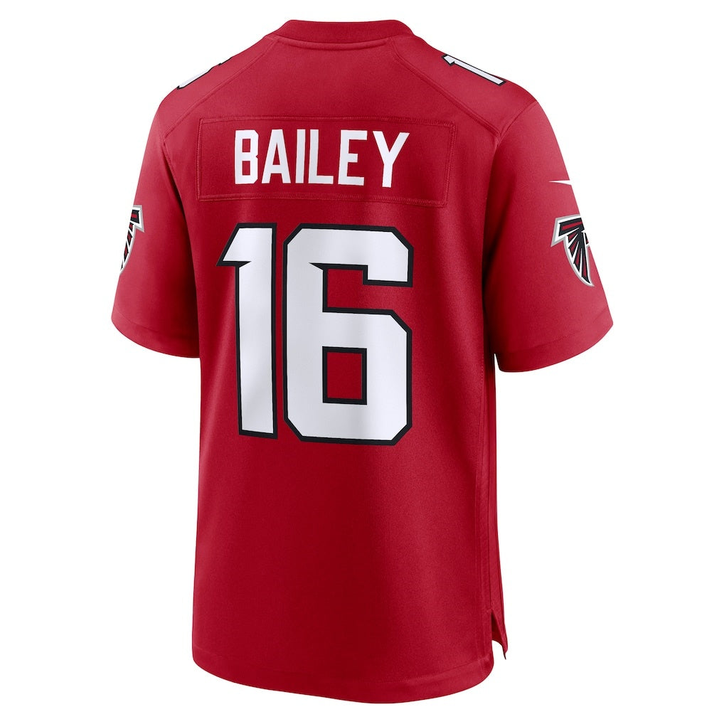 A.Falcons #16 Jake Bailey Red JEROMEN Team Game Jersey
