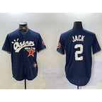 Houston Astros #2 Alex Bregman Navy JEROMEN Cactus Jack Vapor Premier Stitched Jersey