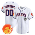 Custom Houston Astros x Dragon Ball White JEROMEN Vapor Premier Limited Jersey - All Stitched