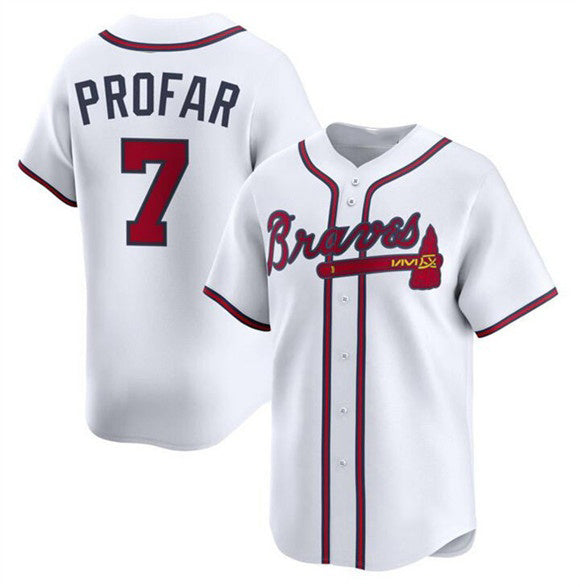Atlanta Braves #7 Jurickson Profar White JEROMEN 2025 Home Limited Stitched Jersey