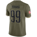 W.Commanders #99 Chase Young Olive JEROMEN Salute To Service Limited Jersey