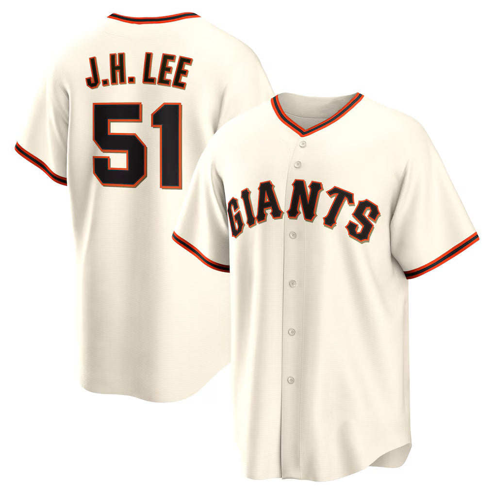 San Francisco Giants #51 Jung Hoo Lee Cream JEROMEN Home Replica Player Jersey