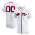 Custom Boston Red Sox White JEROMEN Home Elite Jersey