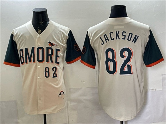 Baltimore Orioles #82 Jeremiah Jackson Natural JEROMEN 2026 City Connect Stadium Stitched Jersey