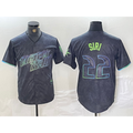 Tampa Bay Rays #22 Jose Siri Charcoal JEROMEN 2024 City Connect Limited Stitched Jersey