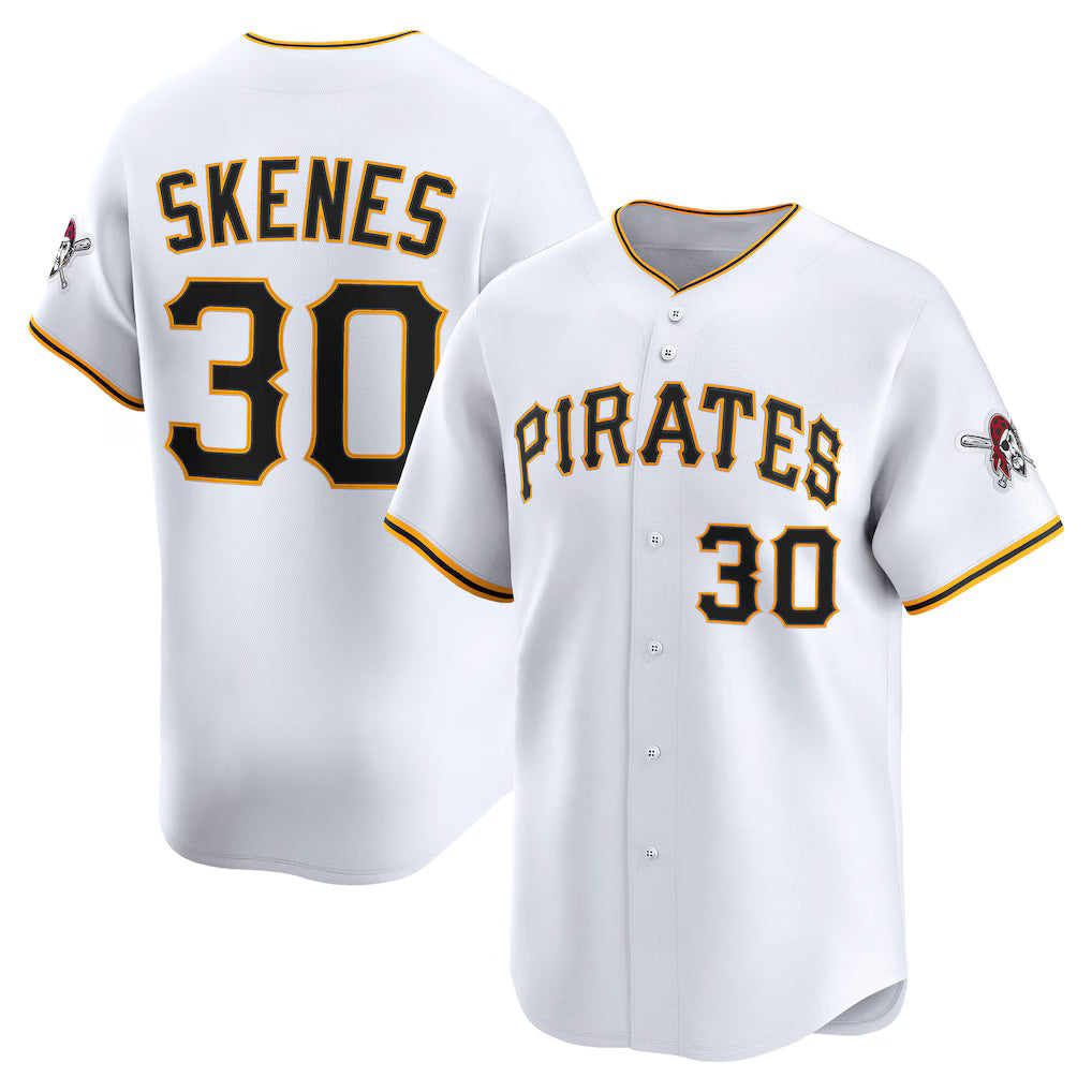 Pittsburgh Pirates #30 Paul Skenes White JEROMEN Home Limited Player Jersey