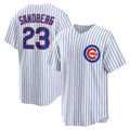 Chicago Cubs #23 Ryne Sandberg White JEROMEN Home Retired Player Replica Jersey