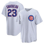 Chicago Cubs #23 Ryne Sandberg White JEROMEN Home Retired Player Replica Jersey