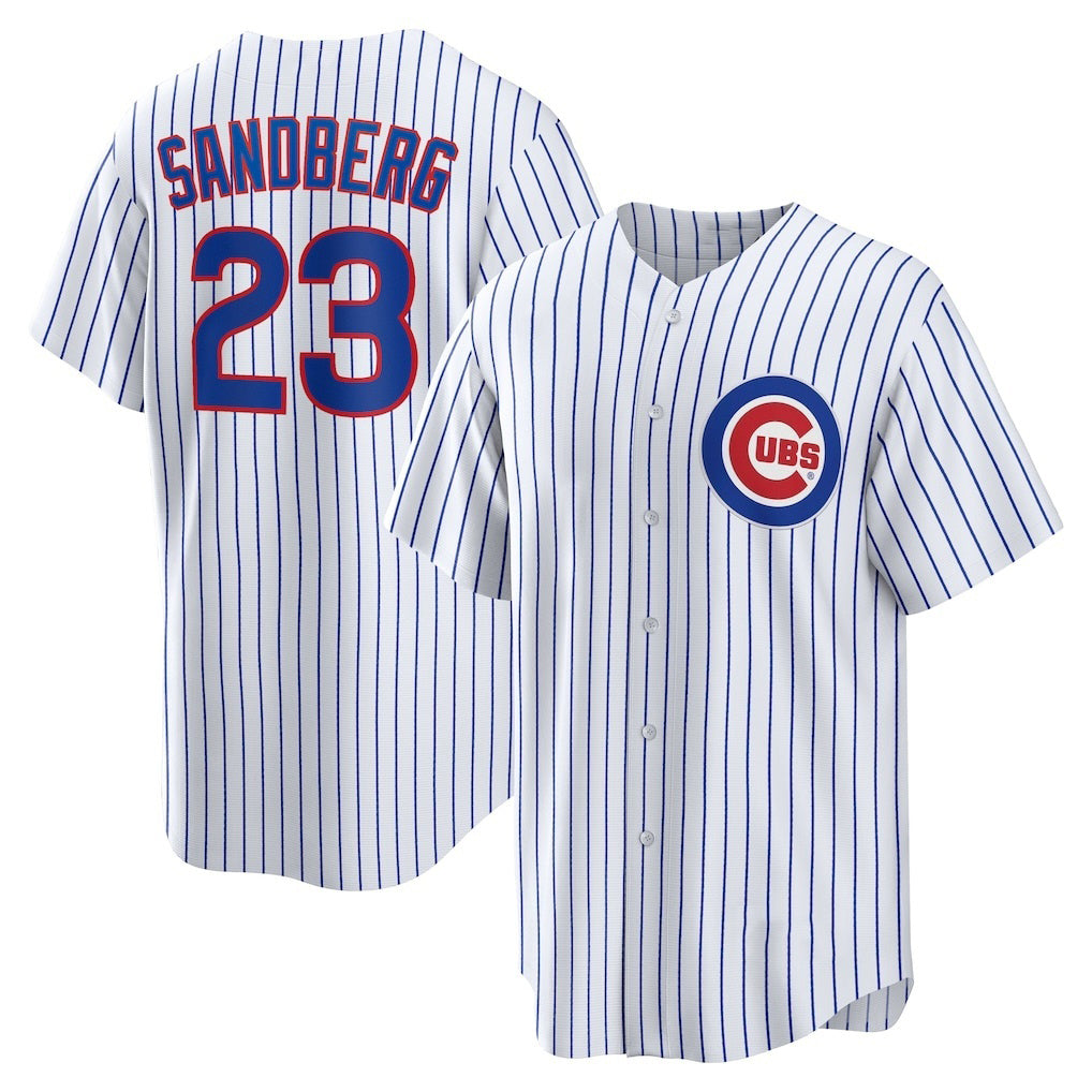 Chicago Cubs #23 Ryne Sandberg White JEROMEN Home Retired Player Replica Jersey