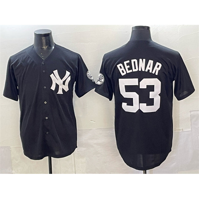 New York Yankees #53 David Bednar Black JEROMEN Stitched Jersey