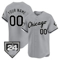 Custom Chicago White Sox 2024 Spring Training Patch Vapor Premier Limited Jersey ¨C Gray JEROMEN