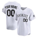 Custom Colorado Rockies White JEROMEN Home Limited Jersey