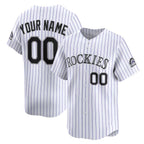 Custom Colorado Rockies White JEROMEN Home Limited Jersey