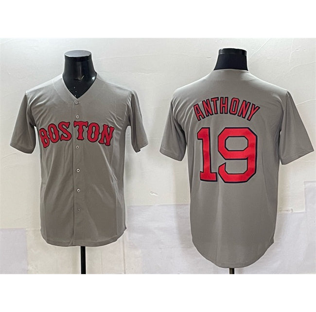 Boston Red Sox #19 Roman Anthony Gray JEROMEN Cool Base Stitched Jersey