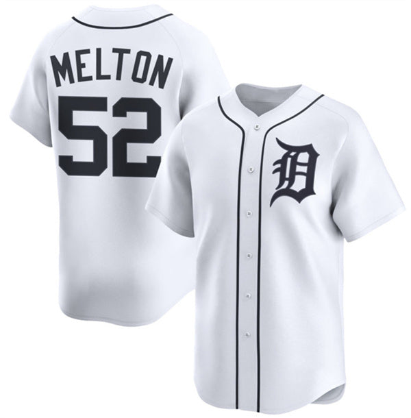 Detroit Tigers #52 Troy Melton White JEROMEN 2024 Home Limited Stitched Jersey