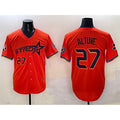 Houston Astros #27 Jose Altuve Orange JEROMEN 2025 City Connect With Texas Patch Limited Stitched Jersey