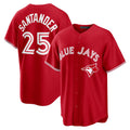 Toronto Blue Jays #25 Anthony Santander Red JEROMEN Canada Day Replica Jersey