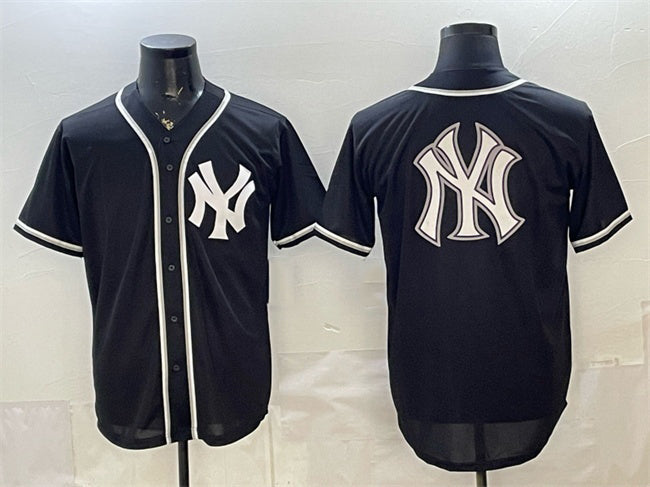 New York Yankees Team Big Logo 2026 Fashion Replica Black JEROMEN Out Stitched Jersey