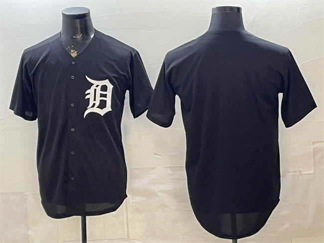 Detroit Tigers Blank Black JEROMEN Limited Stitched Jersey