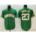 San Diego Padres #23 Fernando Tatis Jr Green JEROMEN Cool Base Stitched Jersey