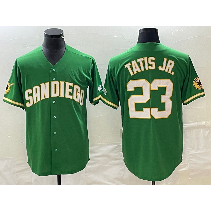 San Diego Padres #23 Fernando Tatis Jr Green JEROMEN Cool Base Stitched Jersey