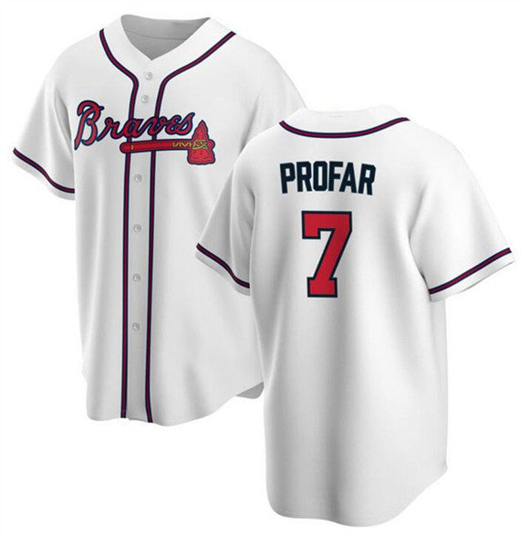 Atlanta Braves #7 Jurickson Profar White JEROMEN 2025 Cool Base Stitched Jersey