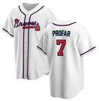 Atlanta Braves #7 Jurickson Profar White JEROMEN 2025 Cool Base Stitched Jersey