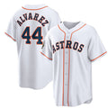 Houston Astros #44 Yordan Alvarez White JEROMEN 2022 World Series Home Stitched Jersey