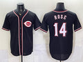 Cincinnati Reds #14 Pete Rose 2026 Fashion Replica Black JEROMEN Out Stitched Jersey