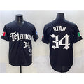 Texas Rangers #34 Nolan Ryan Black JEROMEN Mexico 2025 Vapor Premier Limited Stitched Jersey