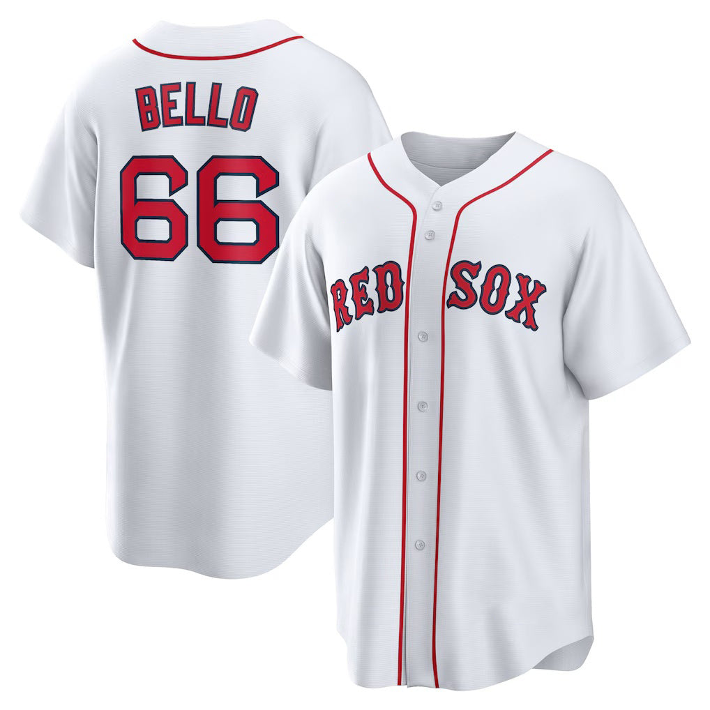 Boston Red Sox #66 Brayan Bello White JEROMEN Home Replica Jersey