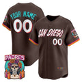 Custom San Diego Padres Brown JEROMEN 2026 City Connect Vapor Premier Limited Jersey - All Stitched