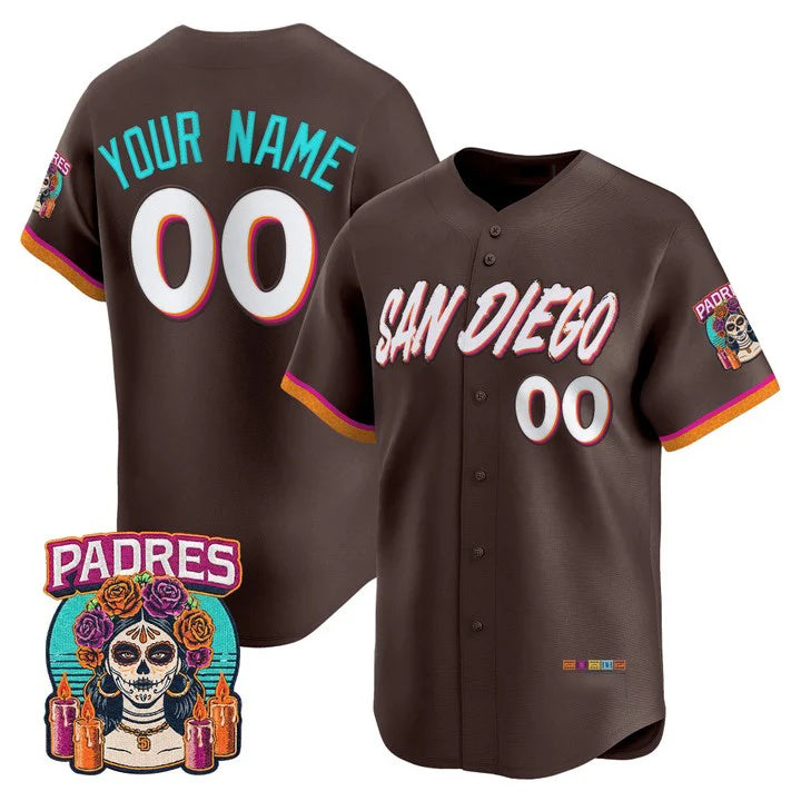 Custom San Diego Padres Brown JEROMEN 2026 City Connect Vapor Premier Limited Jersey - All Stitched
