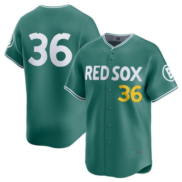 Boston Red Sox #36 Triston Casas Green JEROMEN 2025 City Connect Limited Stitched Jersey