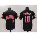 San Diego Padres #10 Jurickson Profar Black JEROMEN Mexico Cool Base Stitched Jersey