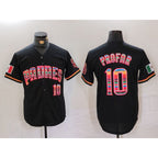 San Diego Padres #10 Jurickson Profar Black JEROMEN Mexico Cool Base Stitched Jersey