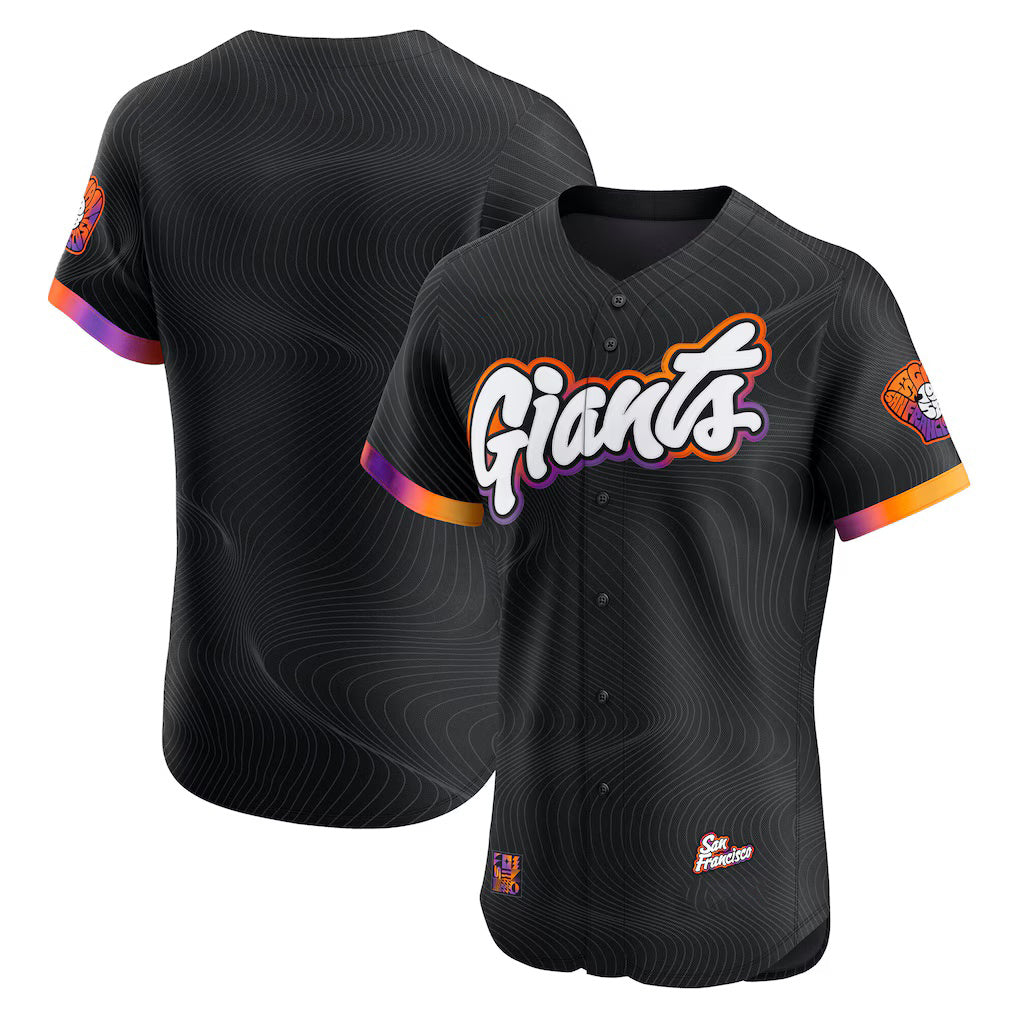 San Francisco Giants Anthracite JEROMEN 2025 City Connect Elite Jersey