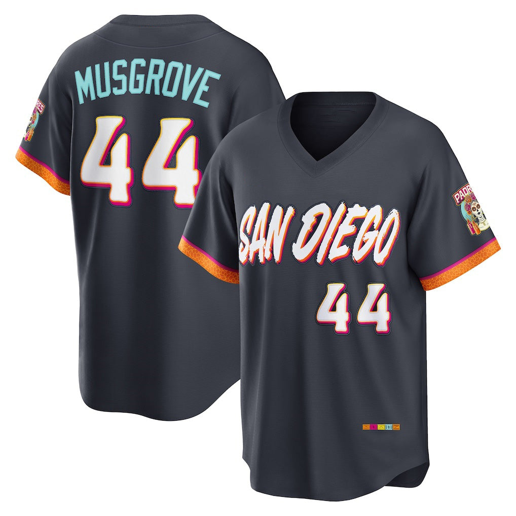 San Diego Padres #44 Joe Musgrove Obsidian JEROMEN 2026 City Connect Stadium Jersey