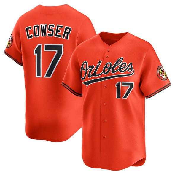 Baltimore Orioles #17 Colton Cowser Orange JEROMEN 2025 2nd Alternate Limited Stitched Jersey