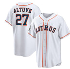 Houston Astros #27 Jose Altuve White JEROMEN 2022 World Series Home Stitched Jersey